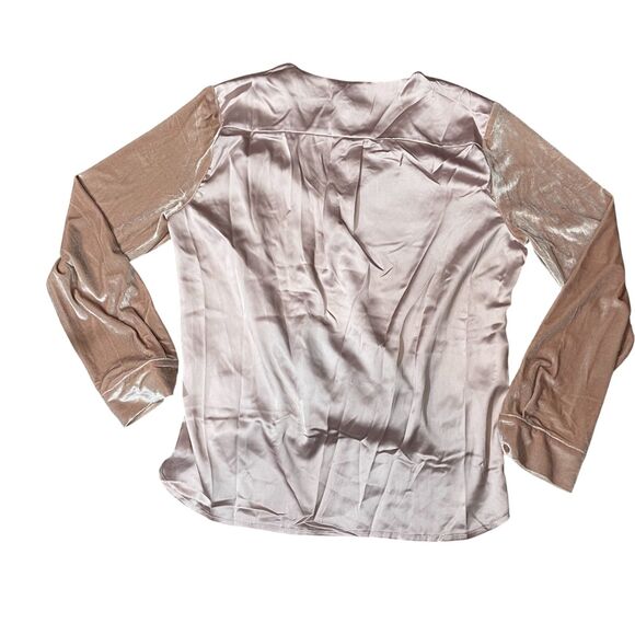 VICI XL Fate New w/ Tags Dusty Rose Velour Ladies Top Polyester Blend - Picture 5 of 5